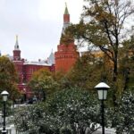 В Москве выпал снег